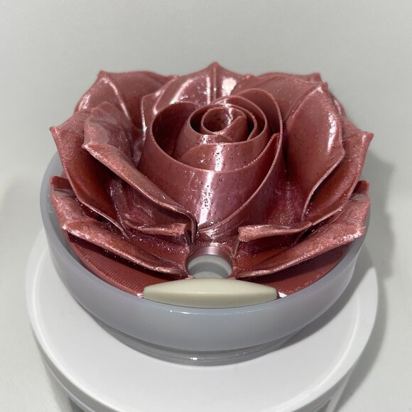 3D Rose Tumbler Topper that fit the Stanley x Love Shack Fancy Stanley lid - Picture 12 of 13